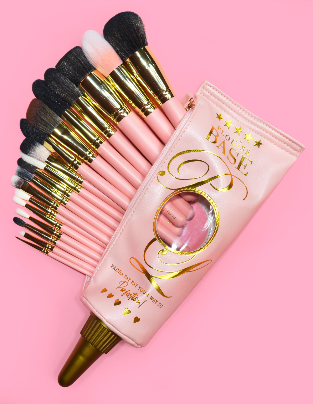 Juego de brochas para bolsa de maquillaje base