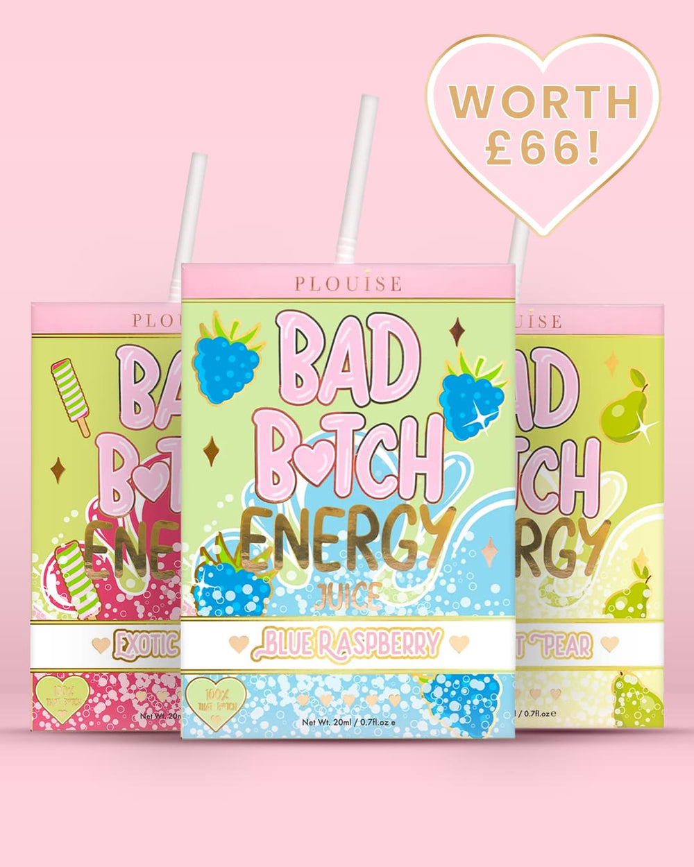 Trío de labios Bad Bitch Energy