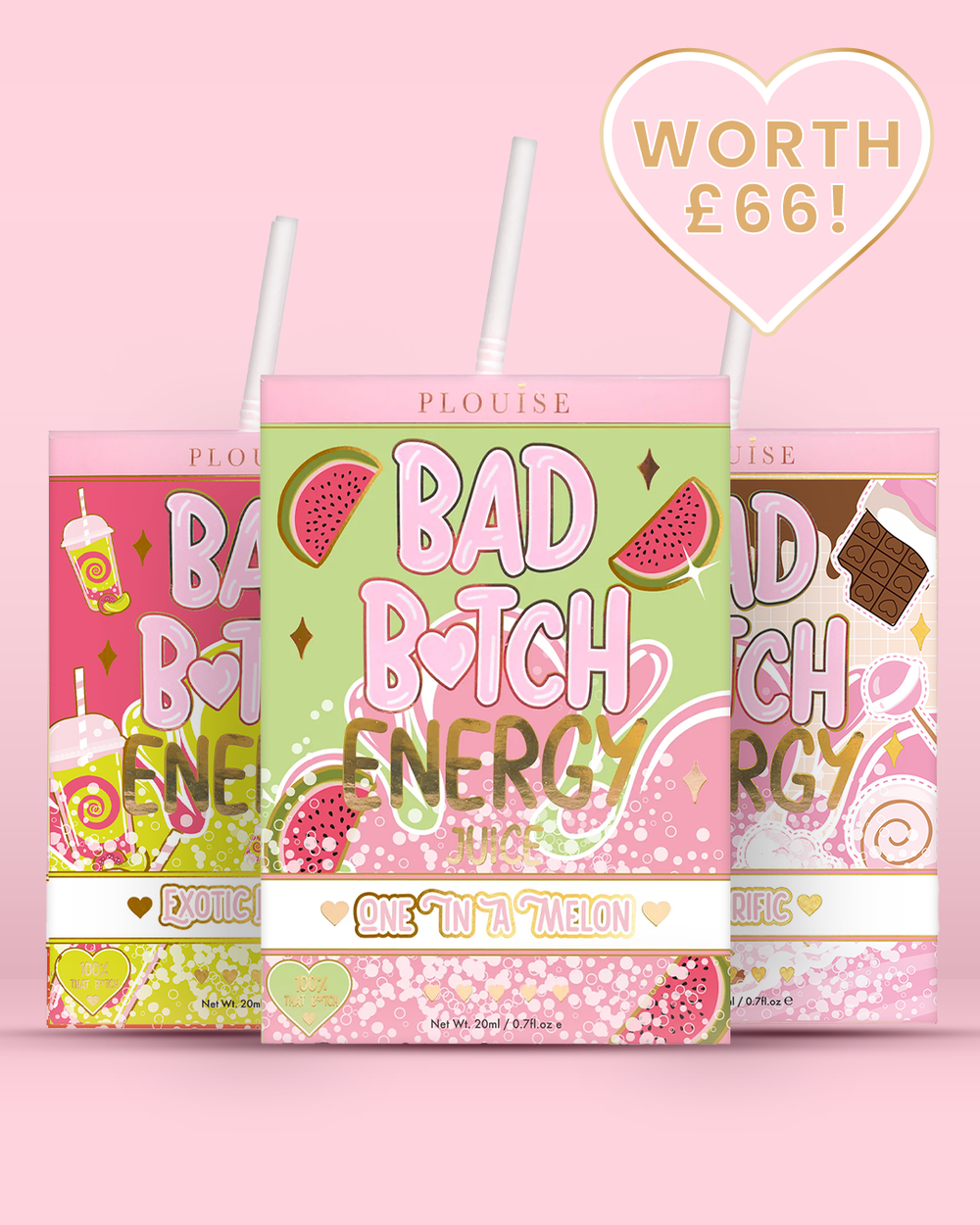 Trío de labios Bad Bitch Energy
