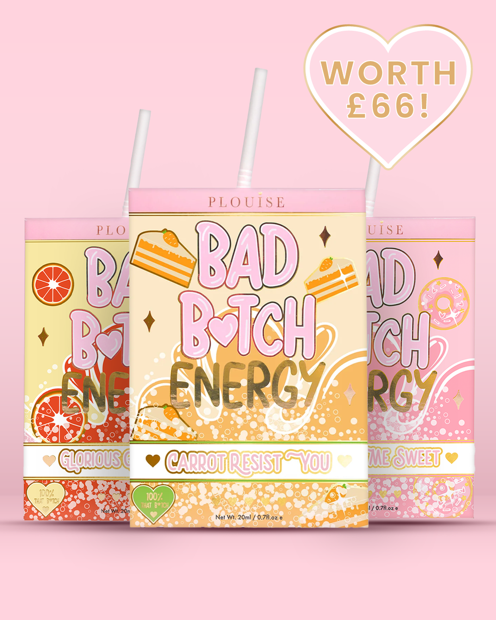 Trío de labios Bad Bitch Energy