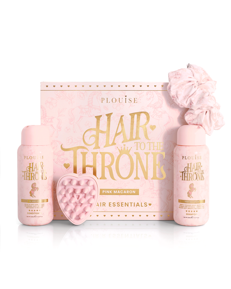 Hair To The Throne Pink Macaroon-hårplejesæt