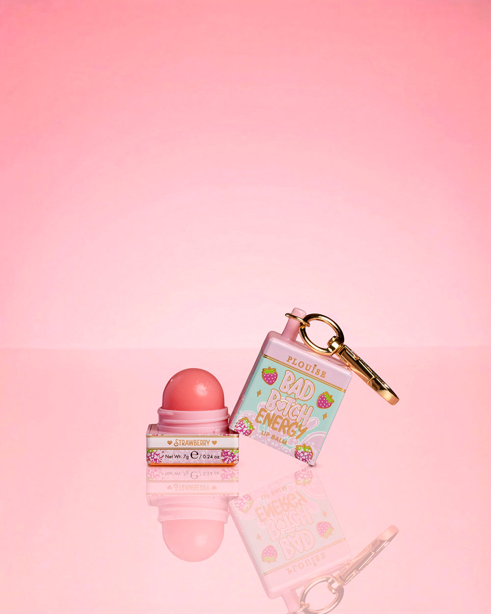 Bálsamo labial con llavero de fresa de P.Louise