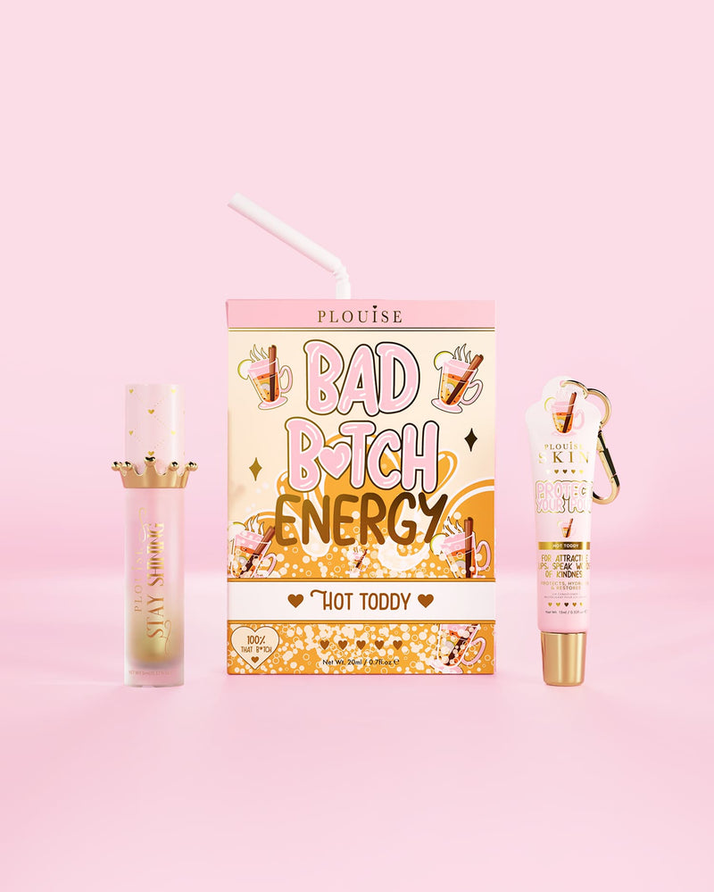 Bad Bitch Energy Lip Conditioner & Lip Oil Duo - Jordbær
