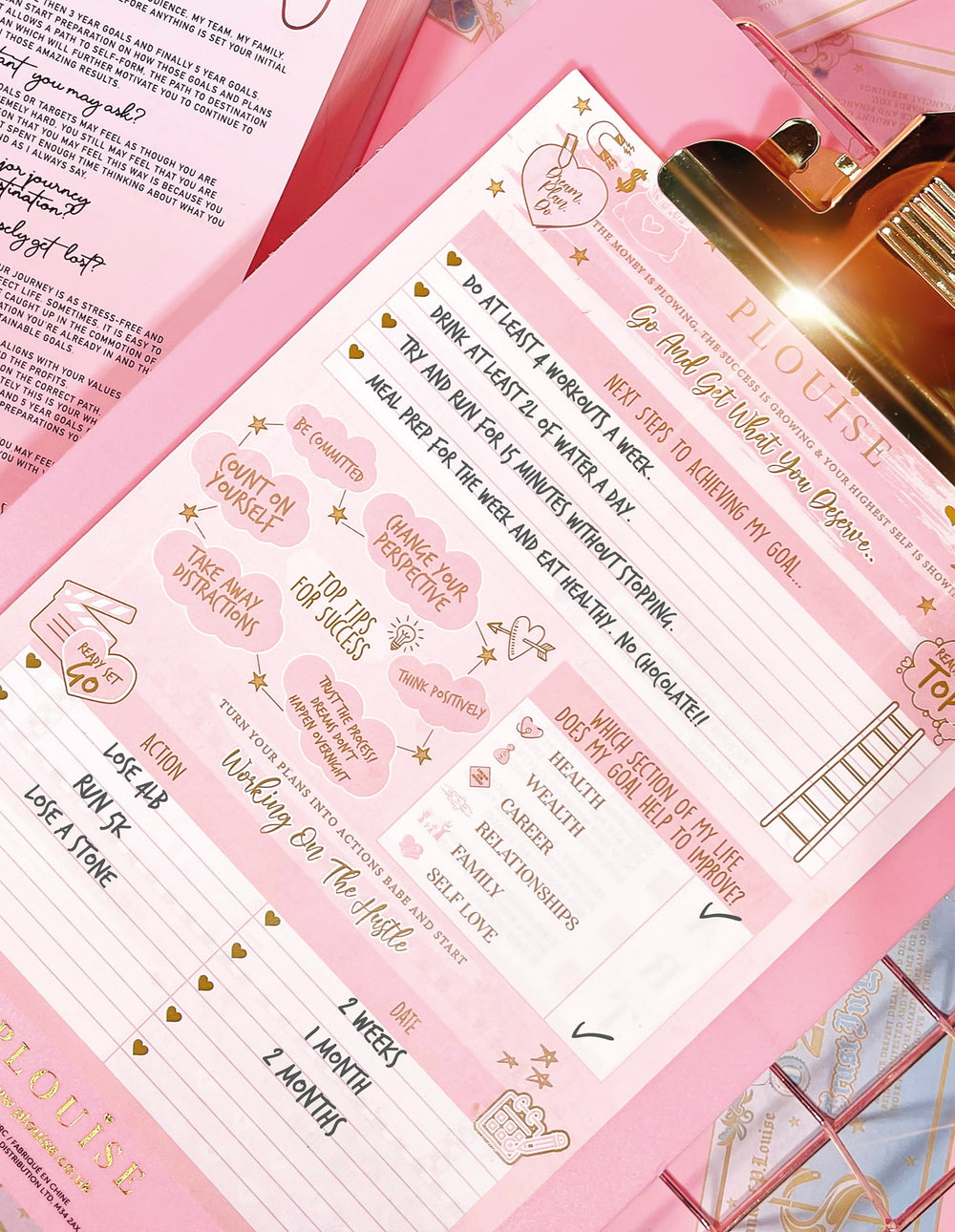 Hojas de objetivos de Universal Hustle