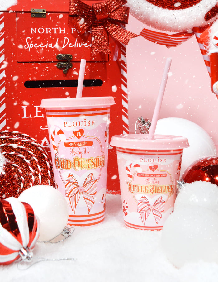 Baby Det er Koldt Udenfor Og Julemandens Lille Hjælper Sippy Cups