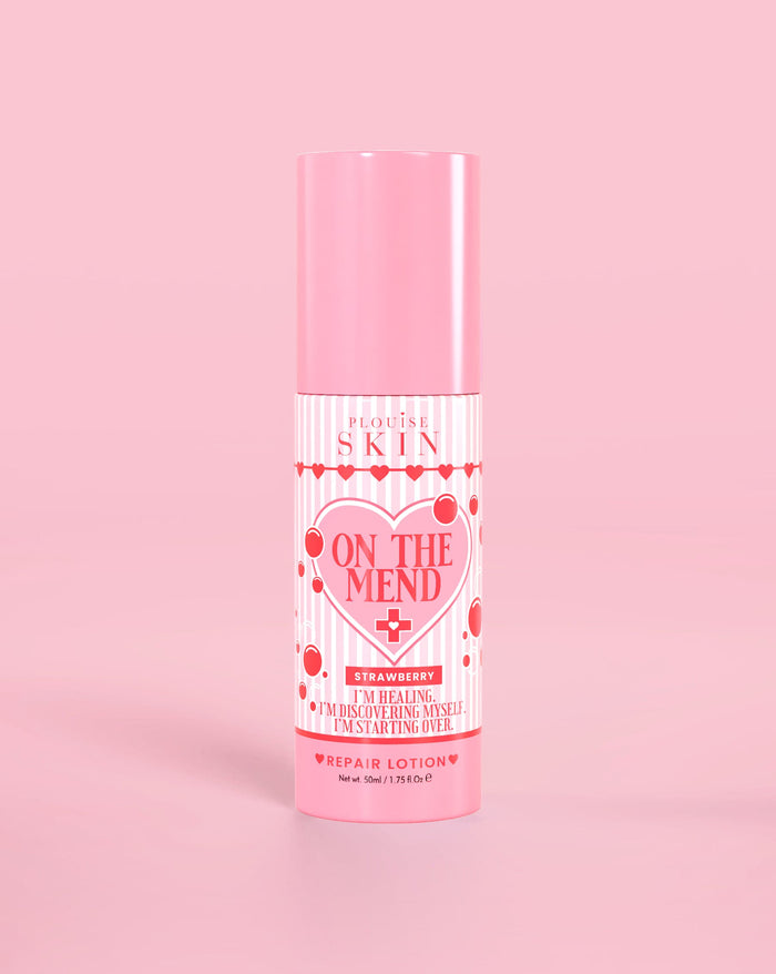 Pink flaske P.Louise On The Mend Barrier Repair Lotion