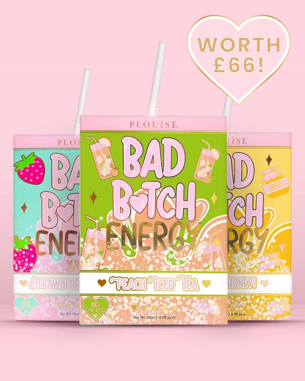 Trío de labios Bad Bitch Energy