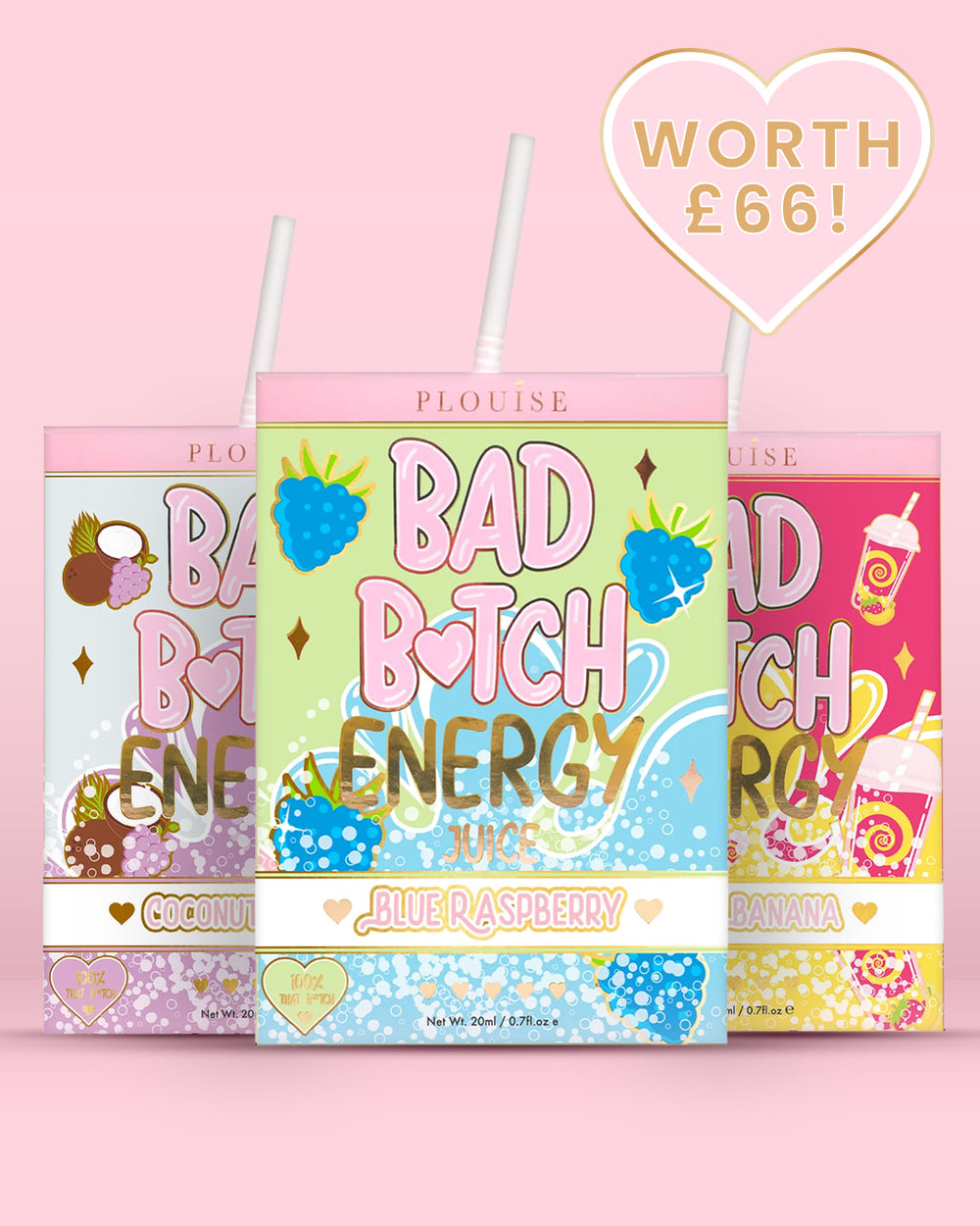 Trío de labios Bad Bitch Energy