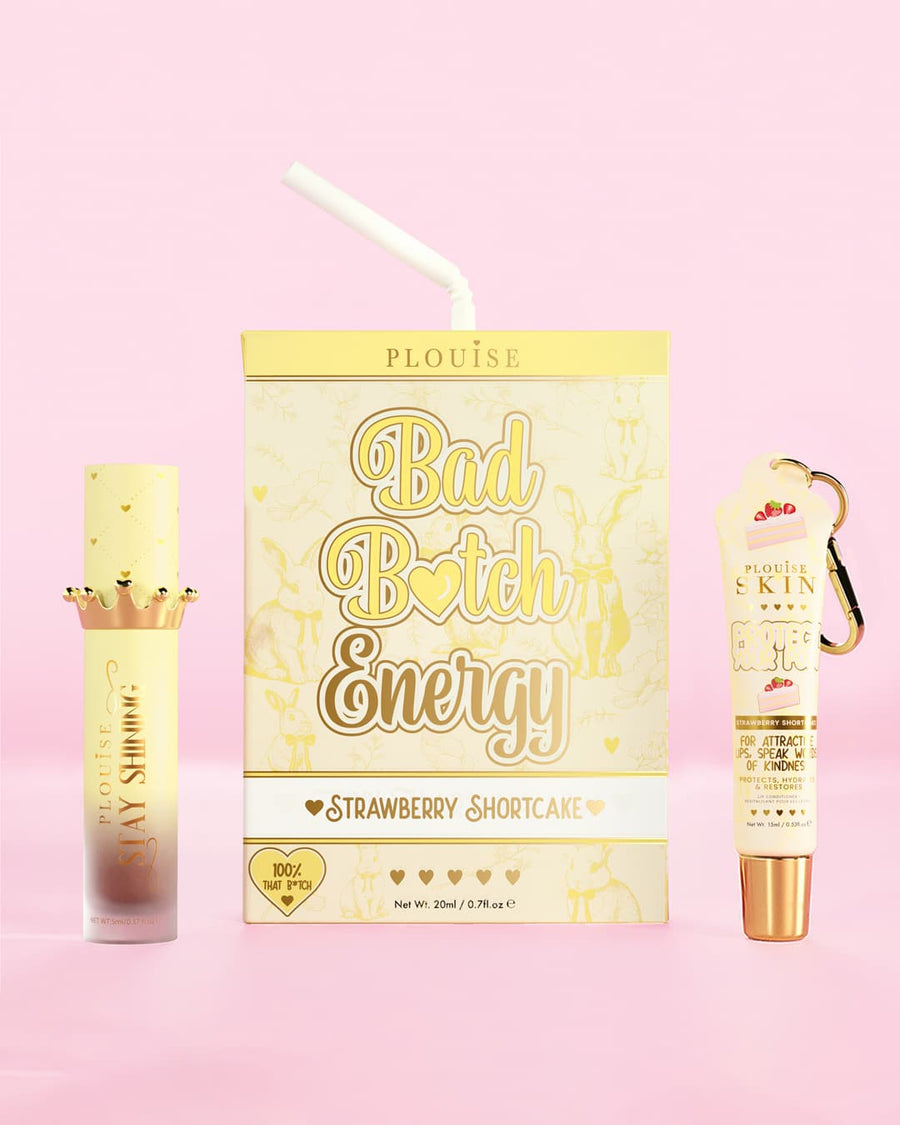 P.Louise Bad Bitch Energy Lip Duo en Tarta de Fresa