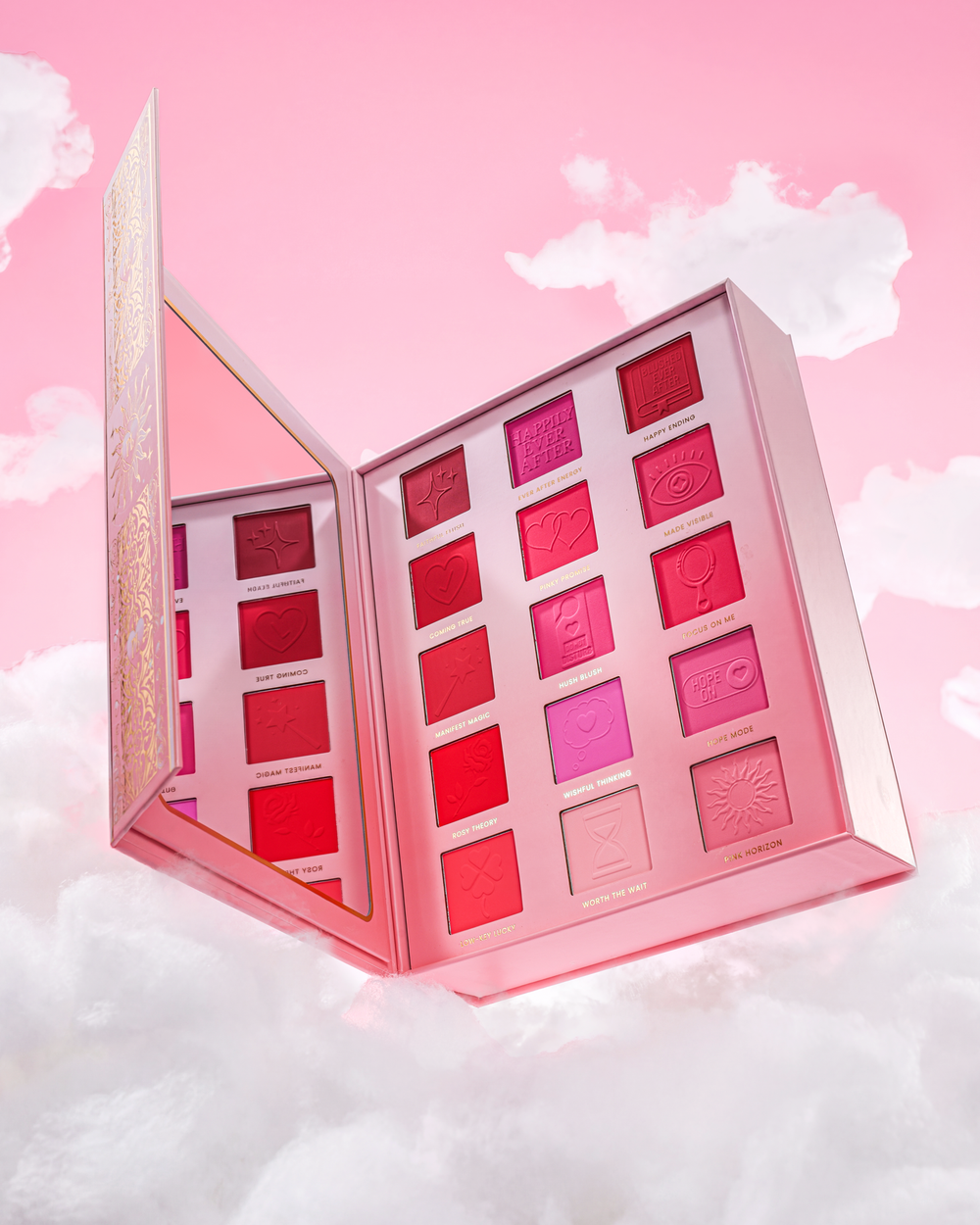 Paleta de rubores Pink P.Louise Blushed Ever After, parte del set de maquillaje Manifest The Magic Storybook