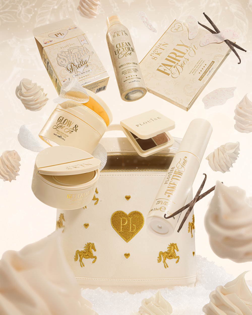 Crema de nieve de vainilla