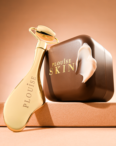 Juego de mascarilla facial Cheetah Sculpt And Slide, Gua Sha y rodillo facial