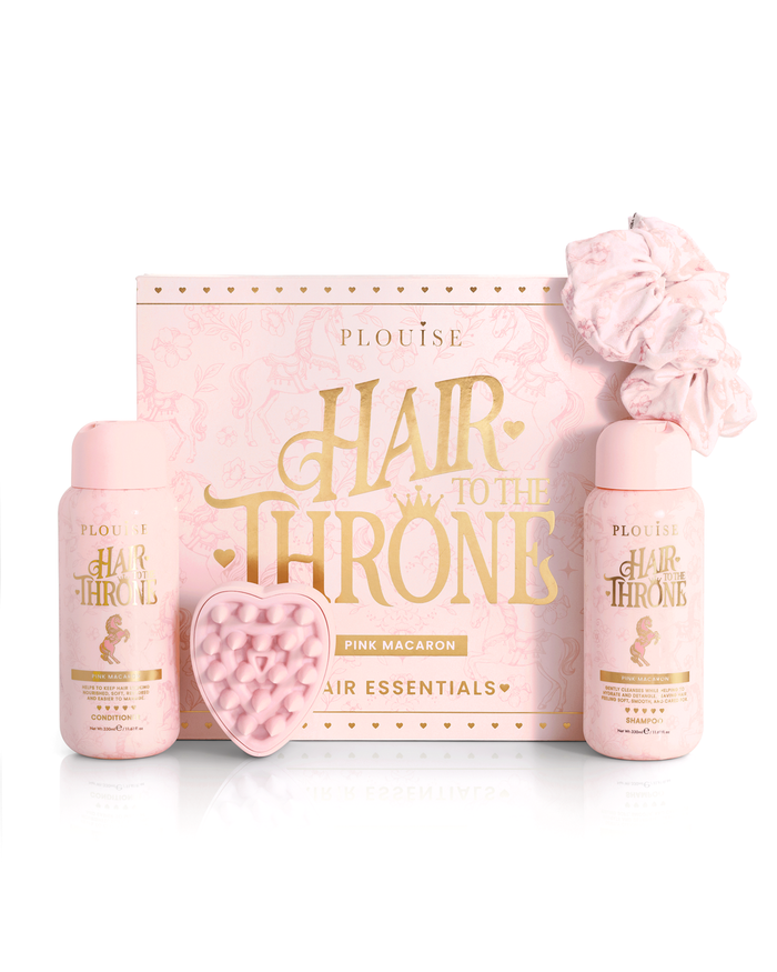 Hair To The Throne Pink Macaroon-hårplejesæt