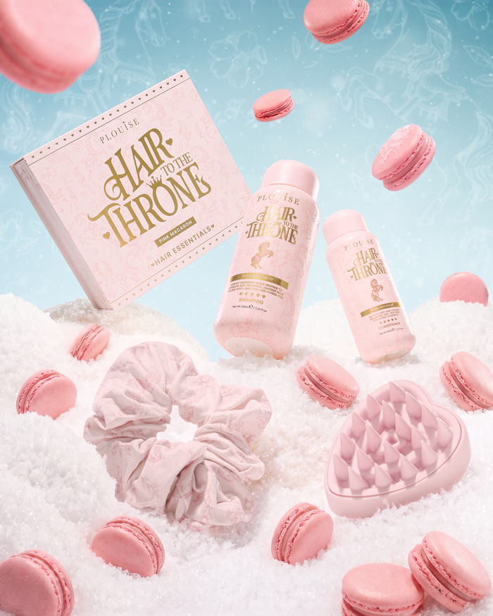 Hair To The Throne Pink Macaroon-hårplejesæt