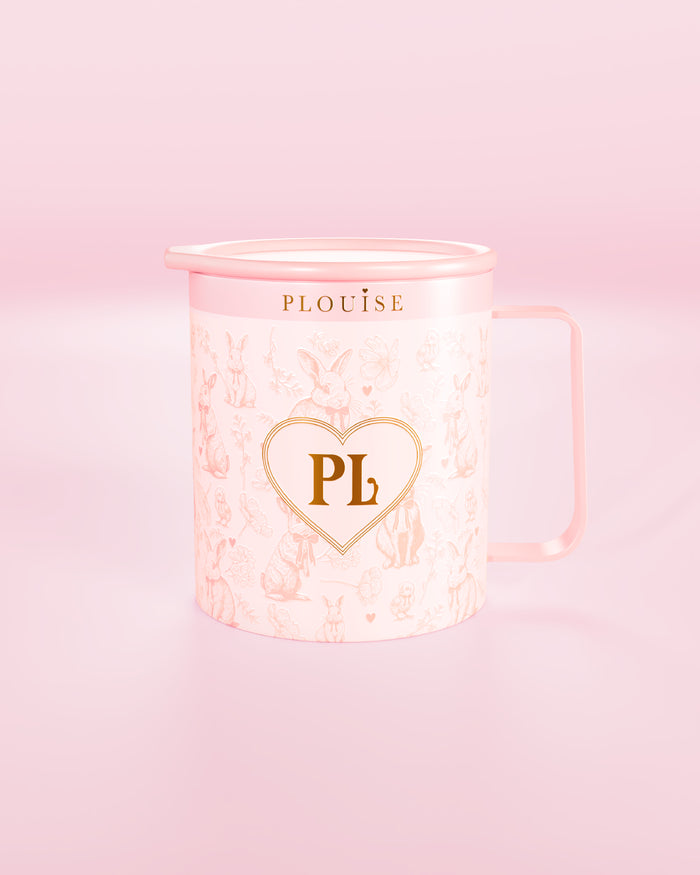 Pink P.Louise Hunny Bunny glaskrus i rustfrit stål