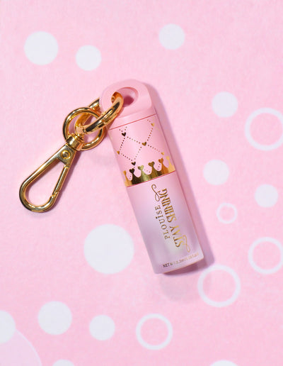 Genopfyldelig Stay Shining Mini Nøglering Læbeolie
