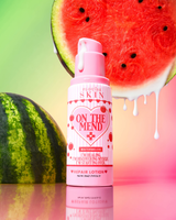 Bottle of P.Louise On The Mend barrier repair lotion in watermelon