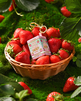 P.Louise Bálsamo labial llavero fresa en cesta con fresas