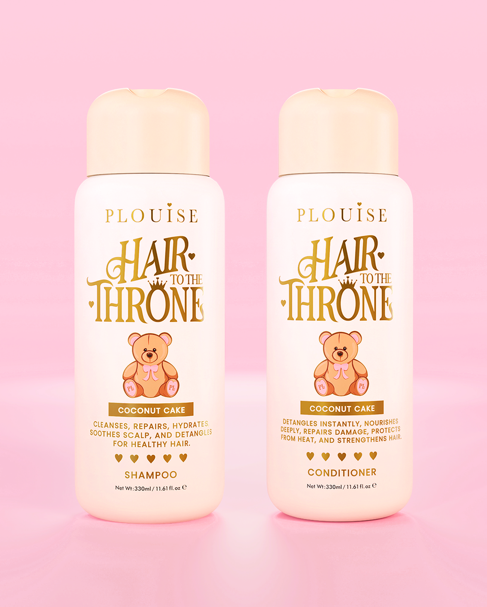 Cabello al trono champú y paquete de acondicionadores