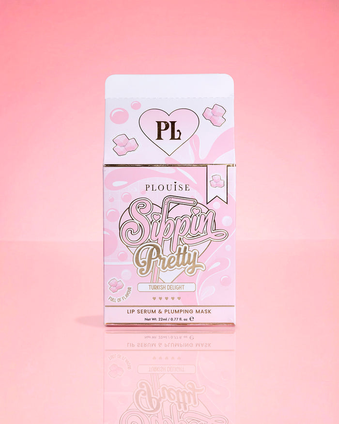 P.Louise Sippin Pretty Peptide Lip Serum & Treatment Duo Turkish Delight-emballage