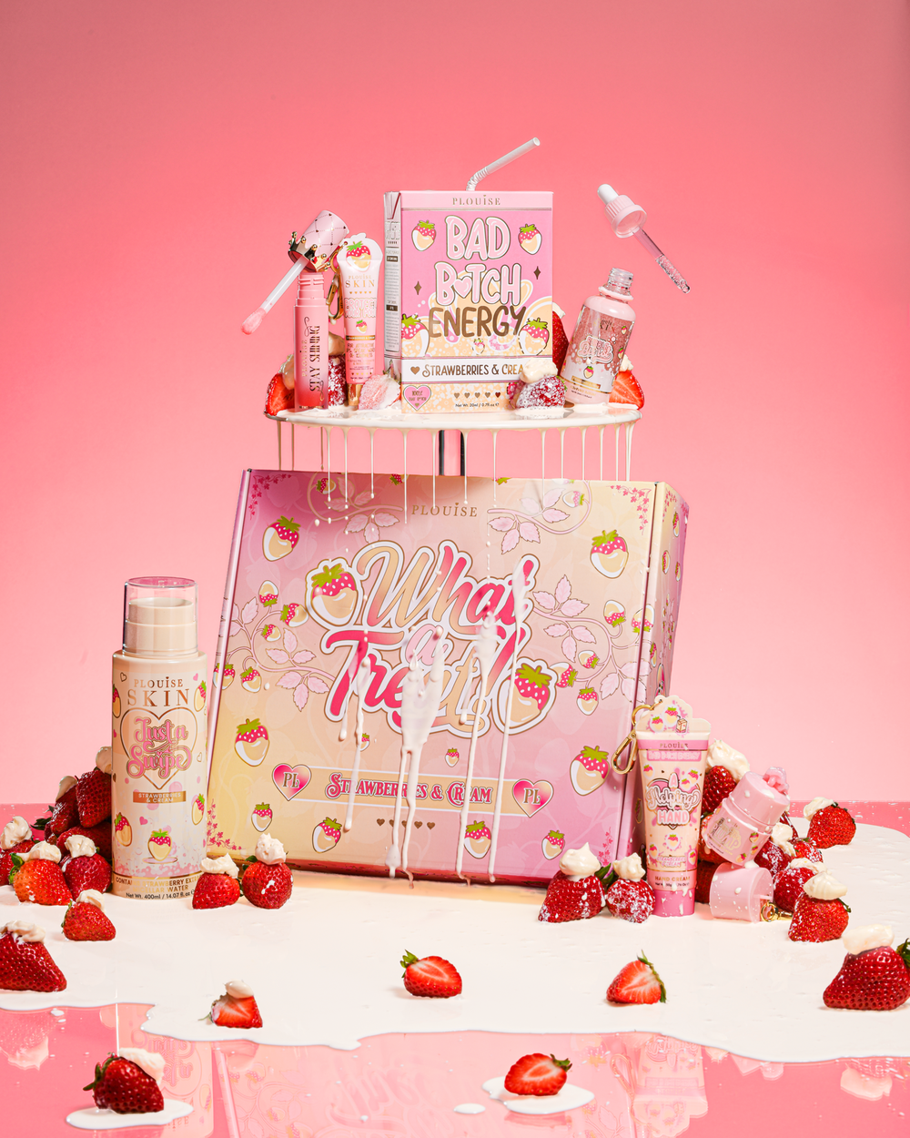 P.Louise What A Treat Strawberry And Cream Skincare Bundle