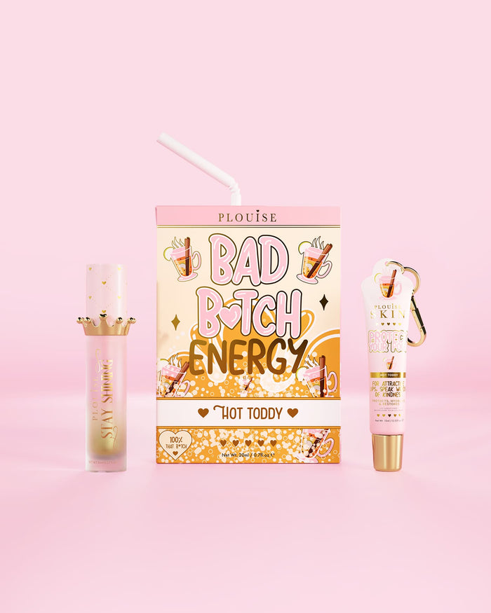 Bad Bitch Energy Lip Conditioner & Lip Oil Duo - Jordbær