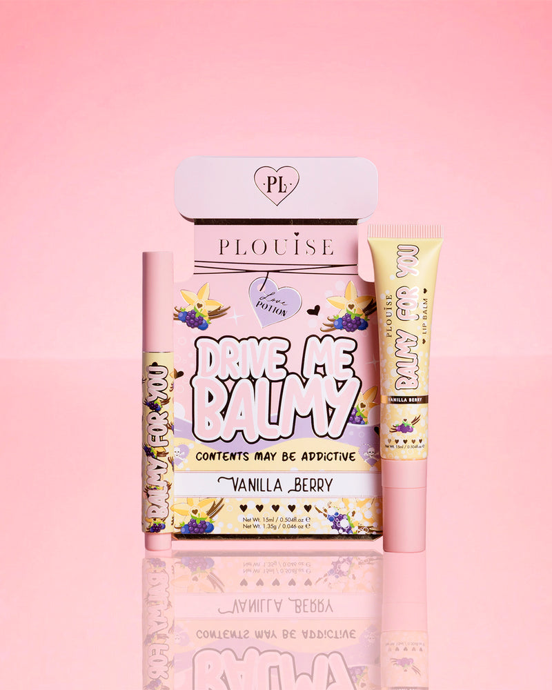 Dúo de labios balsámico Drive Me de vainilla y bayas