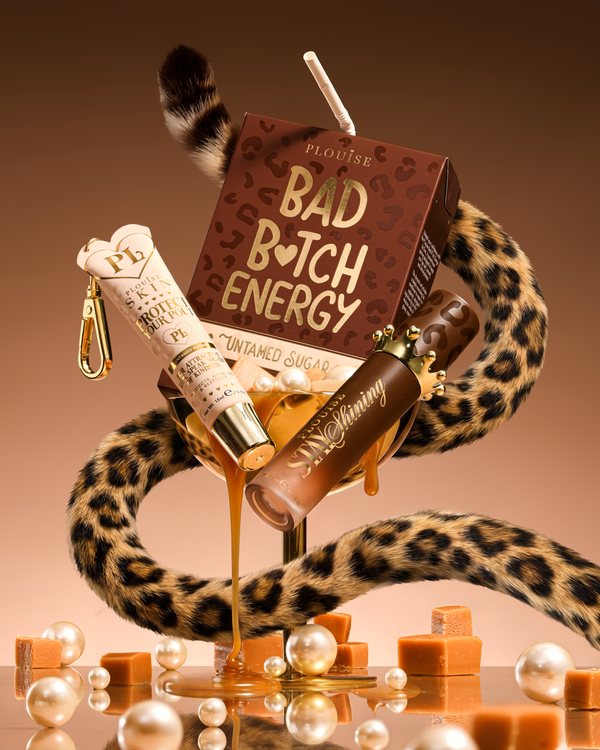 Dúo de acondicionador y aceite labial Cheetah Bad Bitch Energy