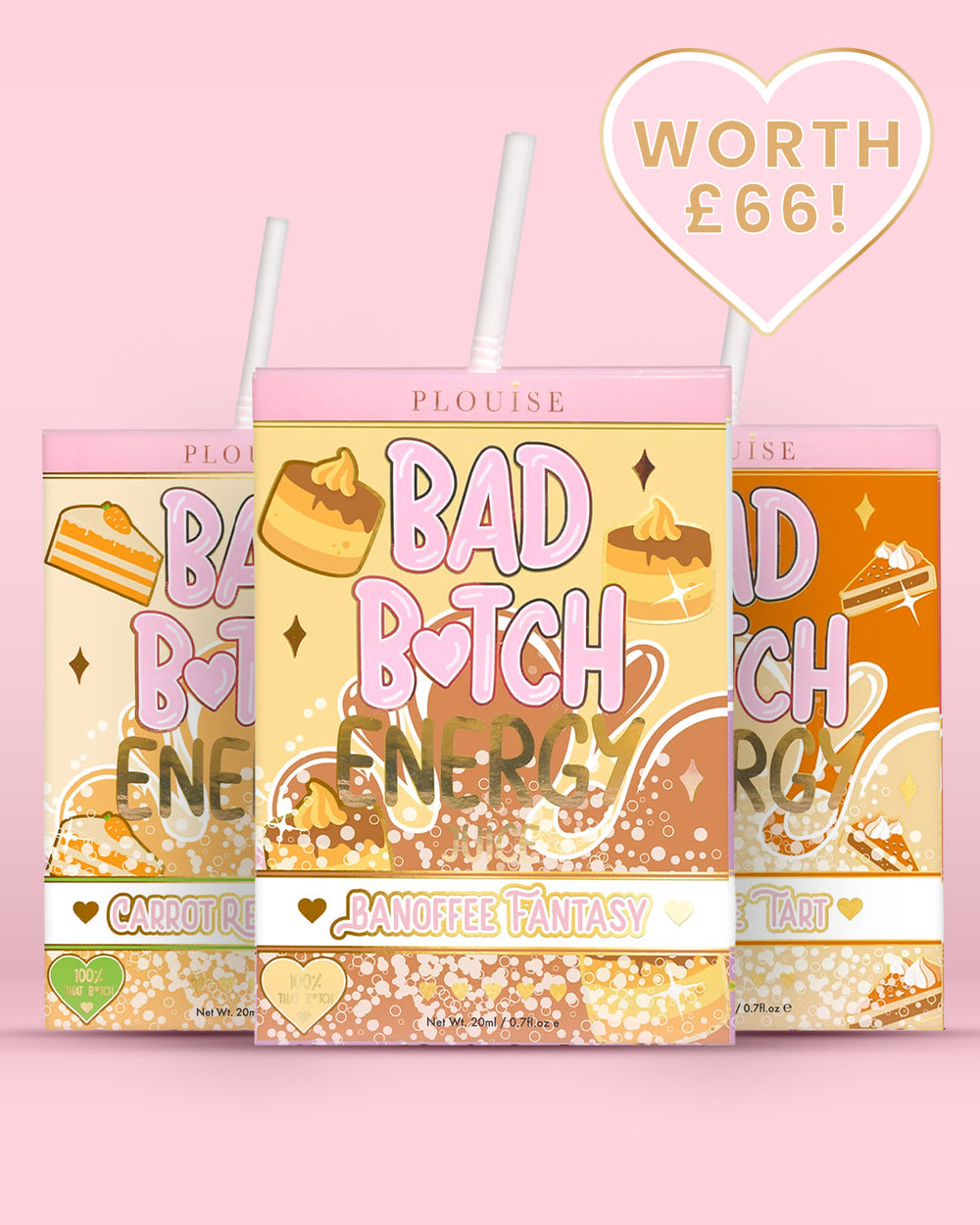 Trío de labios Bad Bitch Energy
