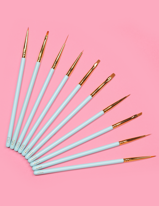 P.Louise -Detail im Deal 10PC Pinselsatz