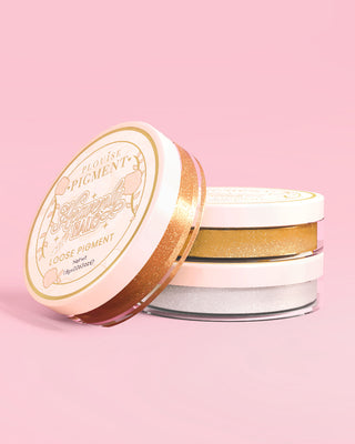 Three tubs of the P.Louise Secret Stardust loose glitter eyeshadow pigment set