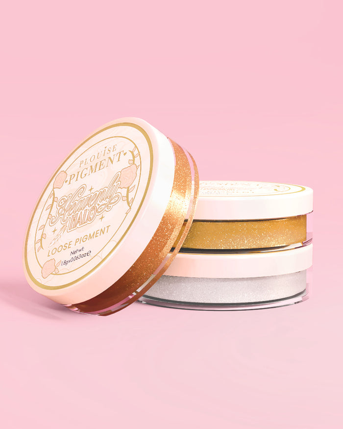 Tre bøtter af P.Louise Secret Stardust løst glitter øjenskygge pigment sæt